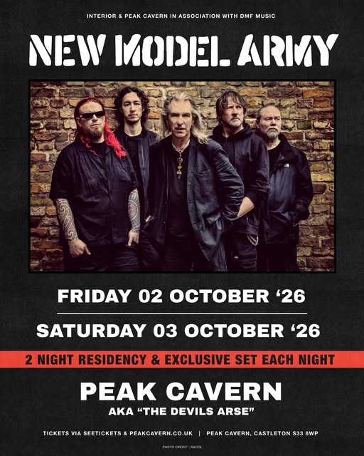 New Model Army - Peak Cavern October 2026