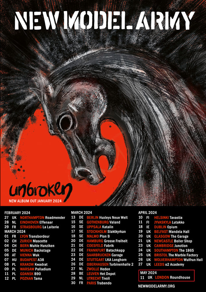 New Model Army - Unbroken Album & Tour